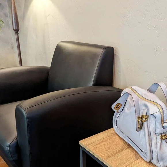 NWOT Chloé Medium Leather Satchel | Cashmere Gray with brass trim- Authentic - Picture 9 of 11